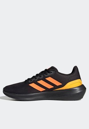 Tenis Running Negro-Amarillo-Naranja Neón adidas Performance Runfalcon 2.0