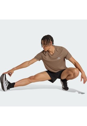 Camiseta Running Beige Adidas Adi365 Essentials Hombre