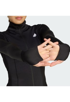 Chaqueta Entrenamiento Negra Adidas Optime Essentials Mujer