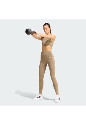 Licra Entrenamiento Beige Adidas Optimé Essentials Mujer