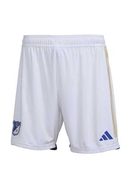 Adidas Performance Shorts Adidas Hombre Local Millonarios FC 2024 - Blanco Pantaloneta
