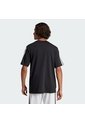 Camiseta Negra Adidas Essentials 3 Rayas Tejido Jersey Hombre de adidas Performance