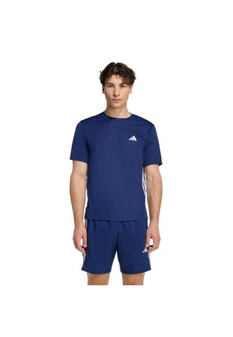 Camiseta Entrenamiento Azul Adidas Workout Essentials Base 3-Stripes Hombre adidas Performance