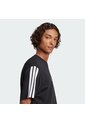 Camiseta Negra Adidas Essentials 3 Rayas Tejido Jersey Hombre de adidas Performance