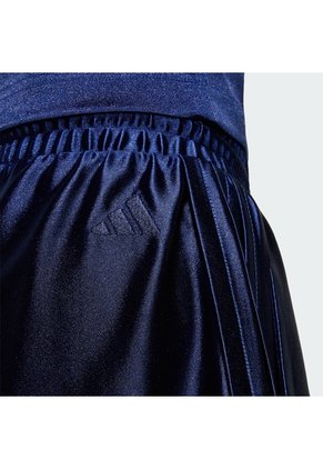 Shorts Entrenamiento Azul Adidas Seasonal Essentials Satén Mujer