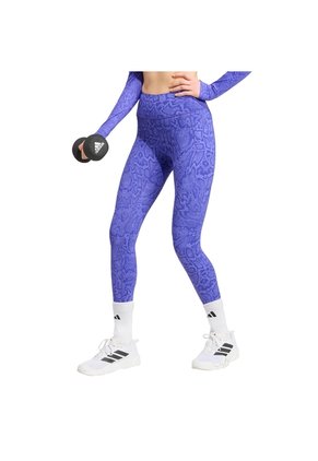 Licra Entrenamiento Morada Adidas 7/8 Optime Primelift Snake Mujer