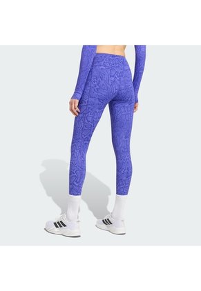 Licra Entrenamiento Morada Adidas 7/8 Optime Primelift Snake Mujer