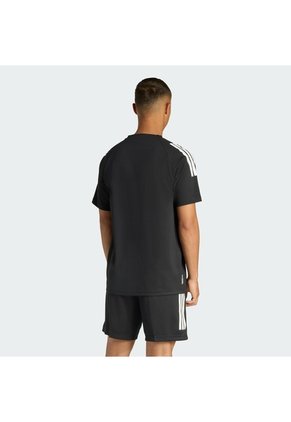 Camiseta Negra Adidas 3 Rayas Climacool Hombre