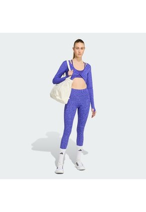 Licra Entrenamiento Morada Adidas 7/8 Optime Primelift Snake Mujer