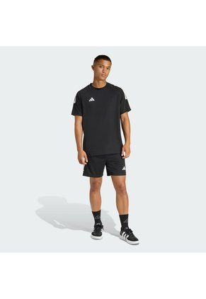 Camiseta Negra Adidas 3 Rayas Climacool Hombre