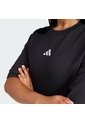 Camiseta Negra Adidas Essentials 3 Rayas Mujer de adidas Performance