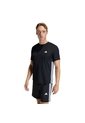Camiseta Entrenamiento Negra Adidas Workout Essentials Base 3 Rayas Hombre de adidas Performance