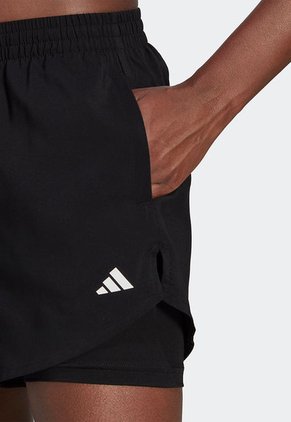 Short Negro-Blanco adidas Performance Aeroready Minimal