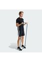 Camiseta Entrenamiento Negra Adidas Workout Essentials Base 3 Rayas Hombre de adidas Performance