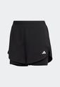 Short Negro-Blanco adidas Performance Aeroready Minimal de adidas Performance