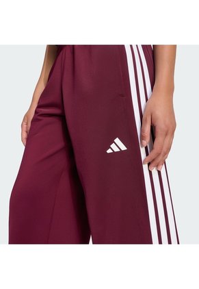 Pantalón Azul Adidas Deportivo Dayready Pierna Ancha Rojo