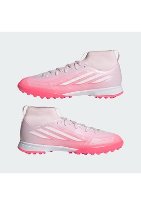 Guayos Rosado Adidas F50 Sparkfusion League Caña Media Pasto Artificial Niños Rosa