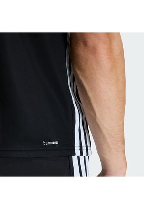 Camiseta Entrenamiento Negra Adidas Workout Essentials Base 3 Rayas Hombre