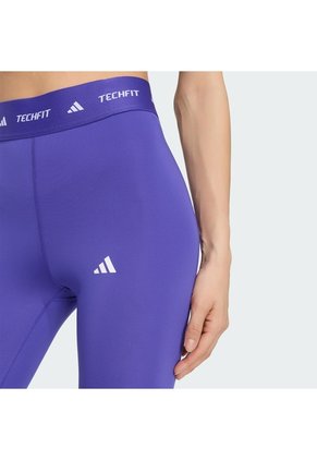 Licra Entrenamiento Morada Adidas 7/8 Techfit Mujer