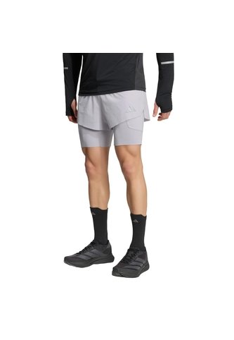 Shorts Running Gris Adidas Adi365 Climacool+ 2 En 1 Hombre adidas Performance