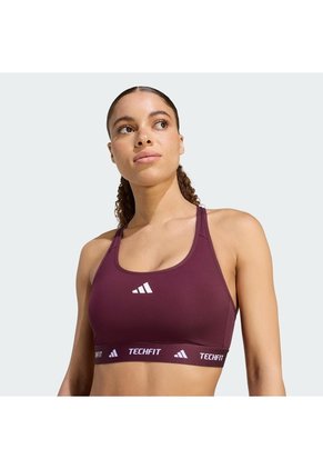 Top Deportivo Blanco Adidas TECHFIT Rojo