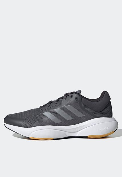 Tenis Running Gris-Plateado-Mostaza adidas Performance Response
