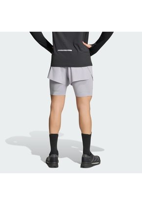 Shorts Running Gris Adidas Adi365 Climacool+ 2 En 1 Hombre