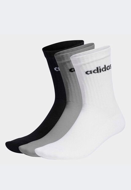 Medias x3 adidas Performance Linear Crew Multicolor