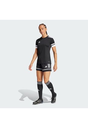 Shorts Fútbol Negro Adidas Cortos Squadra 25 Mujer