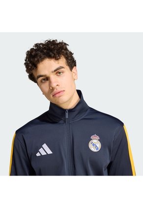 Chaqueta Fútbol Azul Adidas DNA Real Madrid Hombre