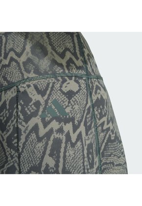 Licra Entrenamiento Verde Adidas 7/8 Optime Primelift Snake Mujer