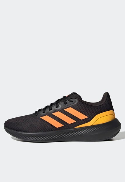Tenis Running Negro-Mostaza-Naranja adidas Performance Runfalcon 3
