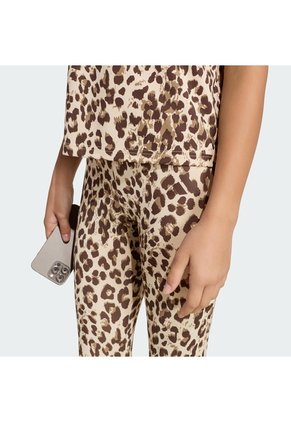 Licra Entrenamiento Beige Adidas Animal Print Niñas