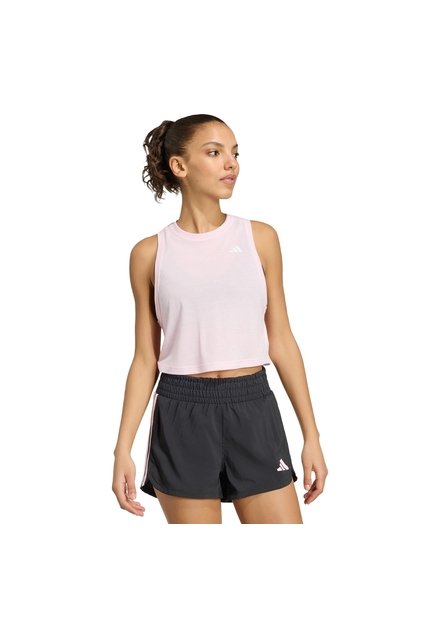 Camiseta Entrenamiento Rosa Adidas Sin Mangas Essentials Boxy Mujer