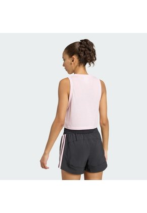 Camiseta Entrenamiento Rosa Adidas Sin Mangas Essentials Boxy Mujer