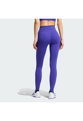 Leggings Entrenamiento Morado Adidas Largos Optime Workout Contour Mujer
