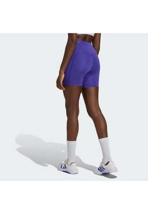 Licra Entrenamiento Morada Adidas Optime Essentials Workout Short Mujer