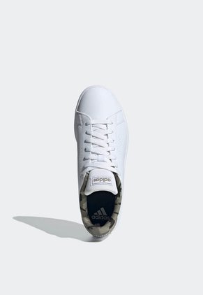 Tenis Lifestyle Blanco-Verde Oliva-Beige adidas Performance Advantage Base