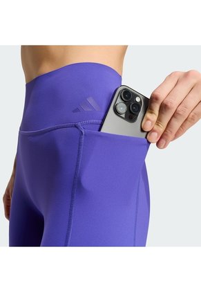 Leggings Entrenamiento Morado Adidas Largos Optime Workout Contour Mujer