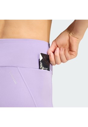 Licra Running Morada Adidas Largas Run Essentials Mujer