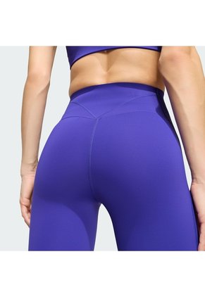 Leggings Entrenamiento Morado Adidas Largos Optime Workout Contour Mujer