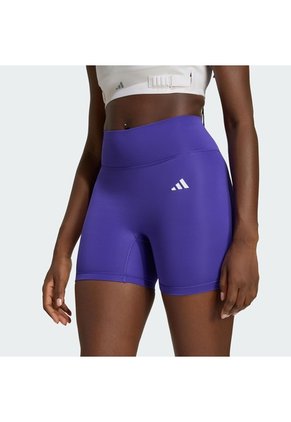 Licra Entrenamiento Morada Adidas Optime Essentials Workout Short Mujer