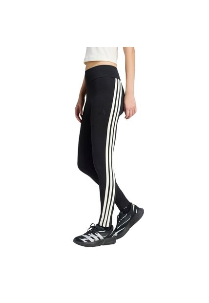 Licra Negra Adidas 3 Rayas Mujer