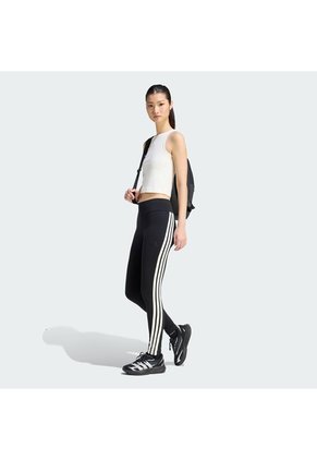 Licra Negra Adidas 3 Rayas Mujer