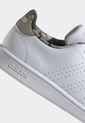 Tenis Lifestyle Blanco-Verde Oliva-Beige adidas Performance Advantage Base de adidas Performance