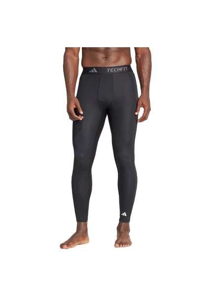 Licra Entrenamiento Negra Adidas Largas Techfit Compression Hombre
