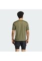 Camiseta Entrenamiento Verde Adidas Workout Essentials Base 3 Rayas Hombre de adidas Performance