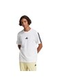 Camiseta Blanca Adidas Essentials 3 Rayas Tejido Jersey Hombre de adidas Performance