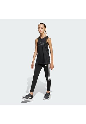 Licra Entrenamiento Negra Adidas Train Essentials 3 Rayas Niñas