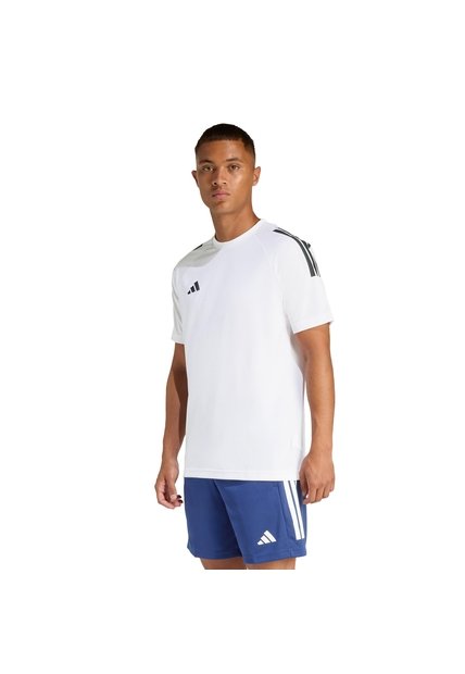 Camiseta Blanca Adidas 3 Rayas Climacool Hombre